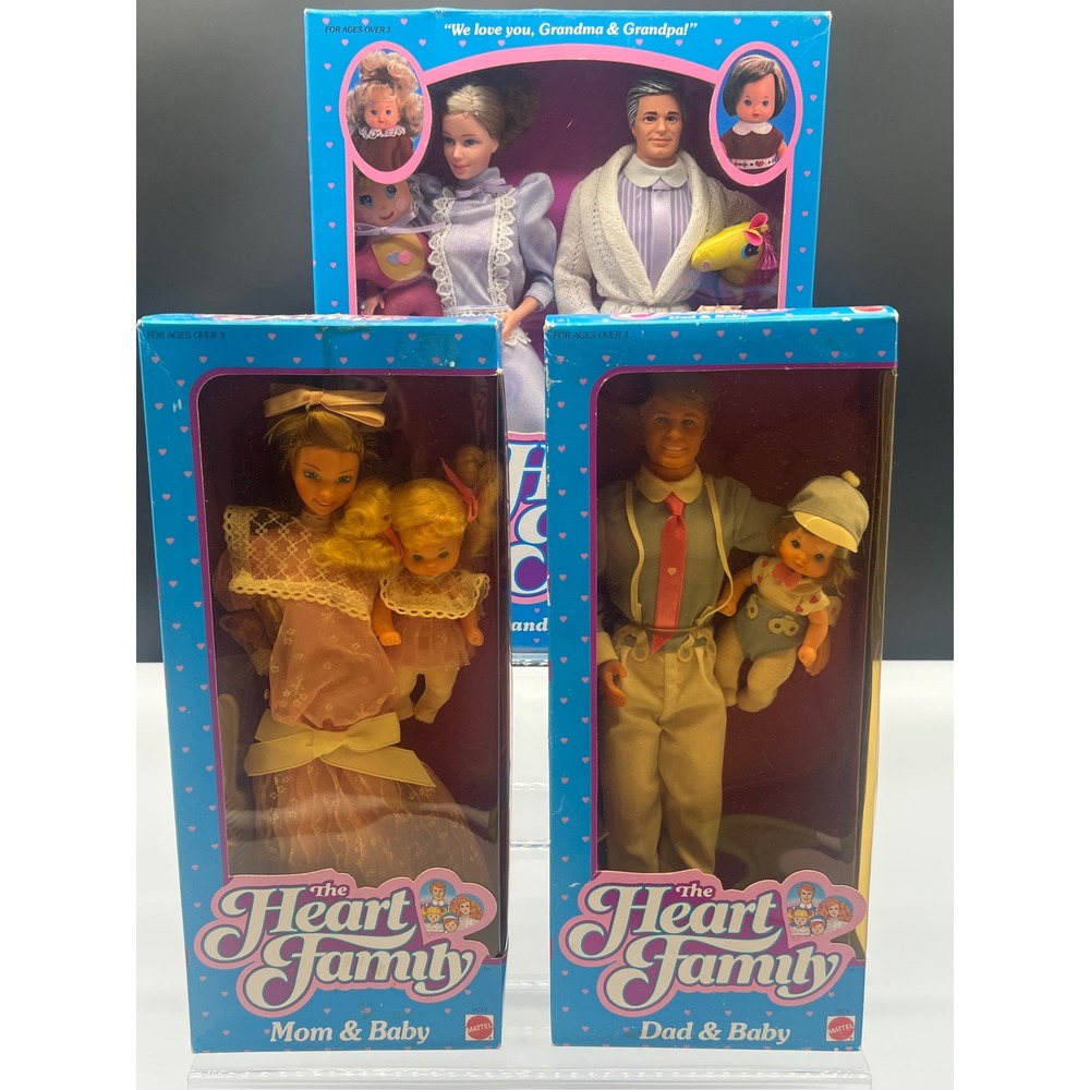 Mattel The Heart Family (Lot of 3)